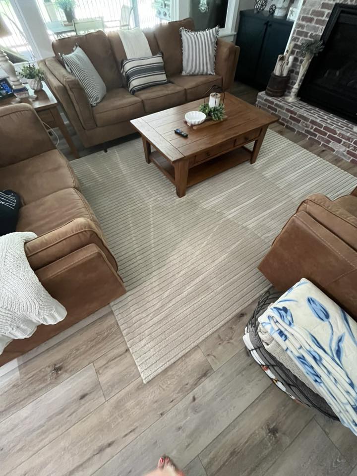 Fresh carpet lines